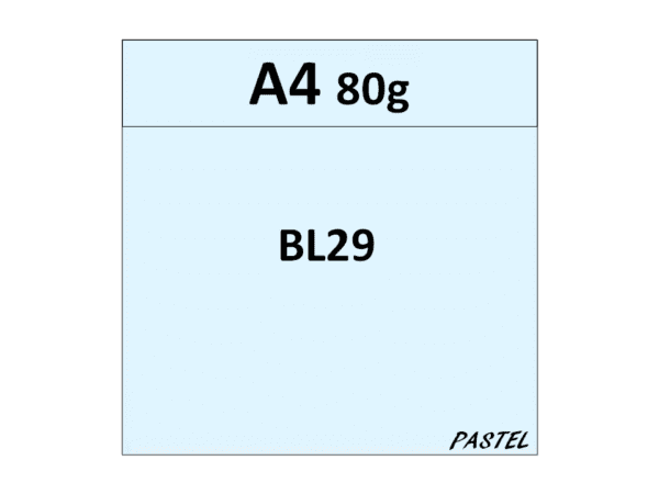 papier A4 80g kolor BL29 jasny błękitny