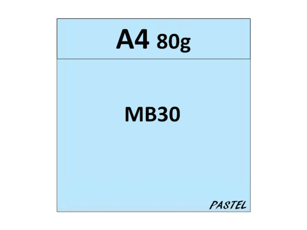 papier A4 80g kolor MB30 pastelowy jsany niebieski