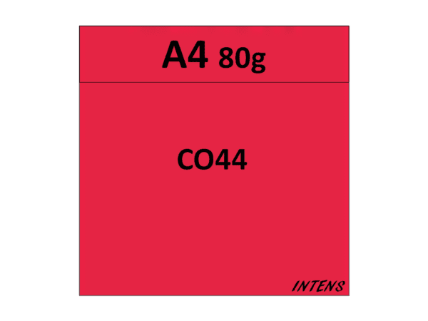 papier A4 80g kolor CO44 czerwony