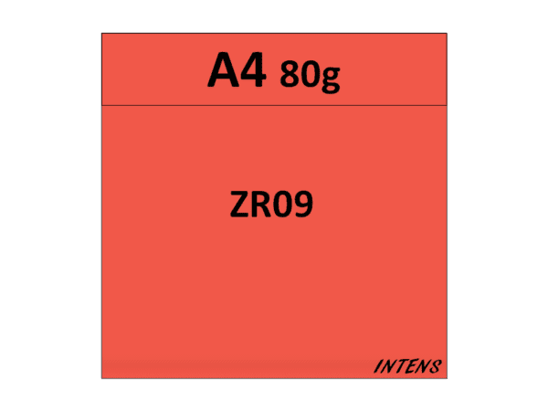 papier A4 80G kolor ZR09 ceglasty