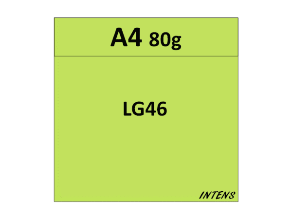 papier A4 80g kolor LG46 limonkowa zieleń